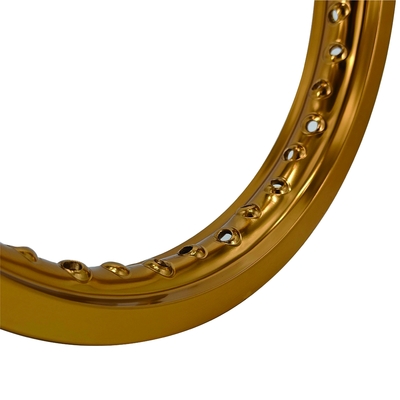 Χρυσό Τελευταία Ρέτρο Anodization 14x1.40 τροχούς μοτοσυκλέτας