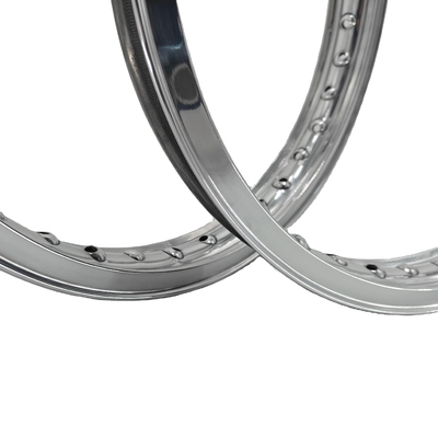 H 1.85-19&quot; 36HOLES 40HOLES Akront στυλ Valanced Alloy Ρήματα μοτοσυκλέτας γυαλισμένο χρώμα