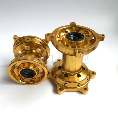 Ασπρόμαυρη CNC Billet μοτοσυκλέτα τροχούς Hubs για εξατομικευμένες λύσεις επισκευής και αντικατάστασης