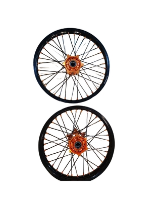 Μαύρο 19 ιντσών Alloy Spoke Wheel Rim για Off-Road ποδήλατο μοτοσυκλέτα Προσαρμοσμένο λογότυπο