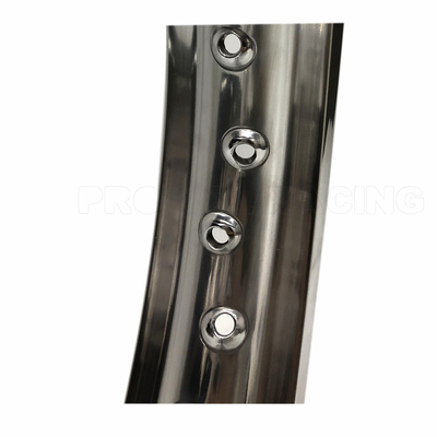CRF 450 2.15x18 Ασημένια ελαστικά μοτοσυκλέτας από κράμα αλουμινίου με βαφή