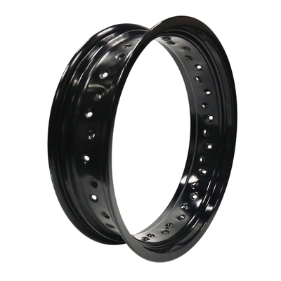 Υψηλή αξιοπιστία και απόδοση 4.25 x 17 &quot; Supermoto Alloy Wheel Rim σε μαύρο