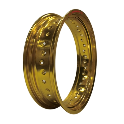 Υψηλή αξιοπιστία και απόδοση 4.25 x 17 &quot; Supermoto Alloy Wheel Rim σε μαύρο