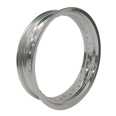 Υψηλή αξιοπιστία και απόδοση 4.25 x 17 &quot; Supermoto Alloy Wheel Rim σε μαύρο