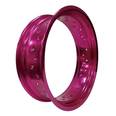 Υψηλή αξιοπιστία και απόδοση 4.25 x 17 &quot; Supermoto Alloy Wheel Rim σε μαύρο