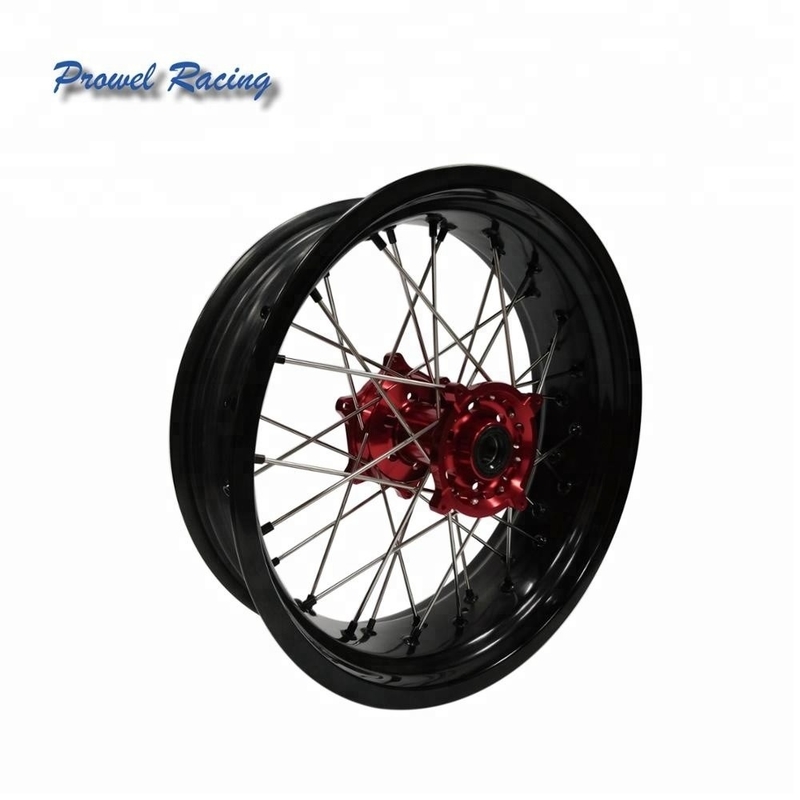 Αλουμίνιο 6061 T6 Μοτοσυκλέτα Motocross Supermoto Alloy Wheel Rim Μέγεθος 5.0x17 για εσάς