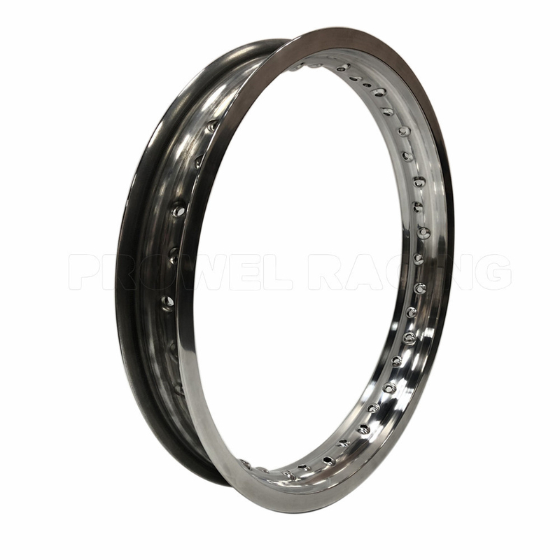 CRF 450 2.15x18 Ασημένια ελαστικά μοτοσυκλέτας από κράμα αλουμινίου με βαφή