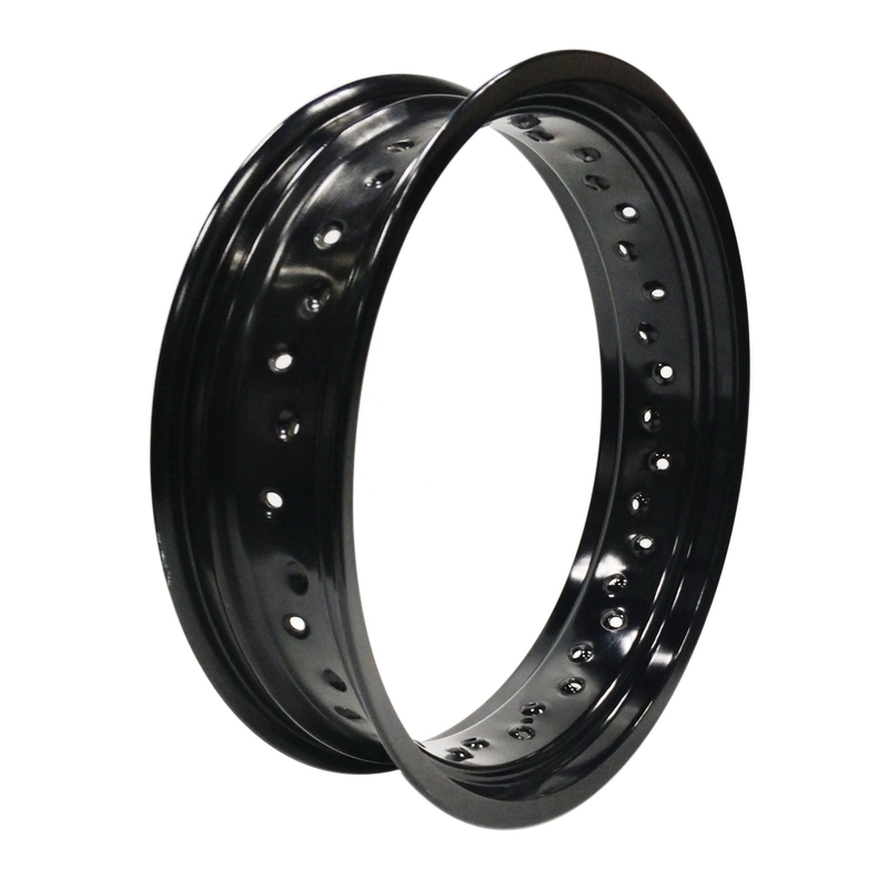 Υψηλή αξιοπιστία και απόδοση 4.25 x 17 &quot; Supermoto Alloy Wheel Rim σε μαύρο
